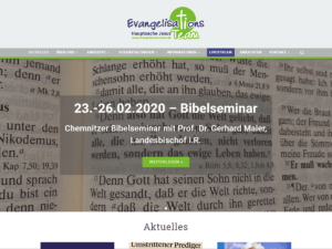 Screenshot Startseite www.evangelsationsteam.de