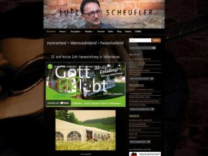 Screenshot Startseite Website lutz-scheufler.de